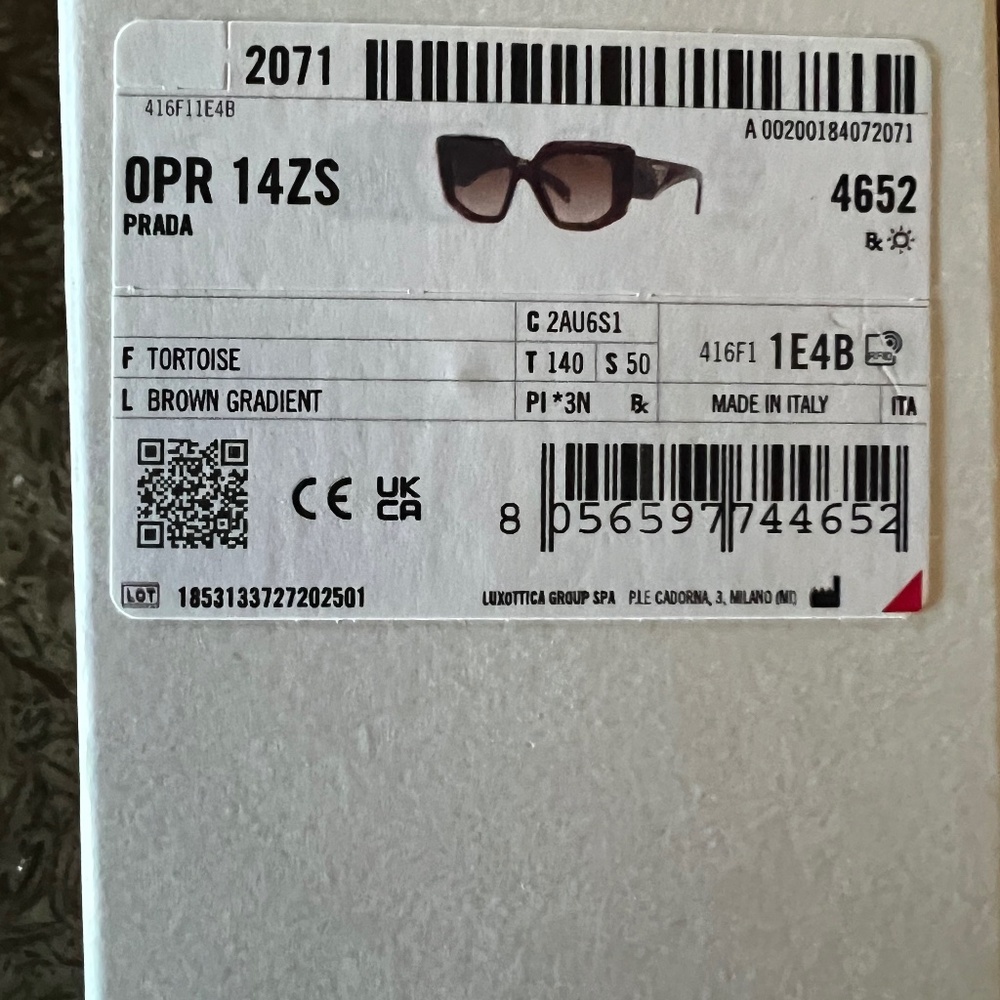 Prada Geometric Butterfly Sunglasses